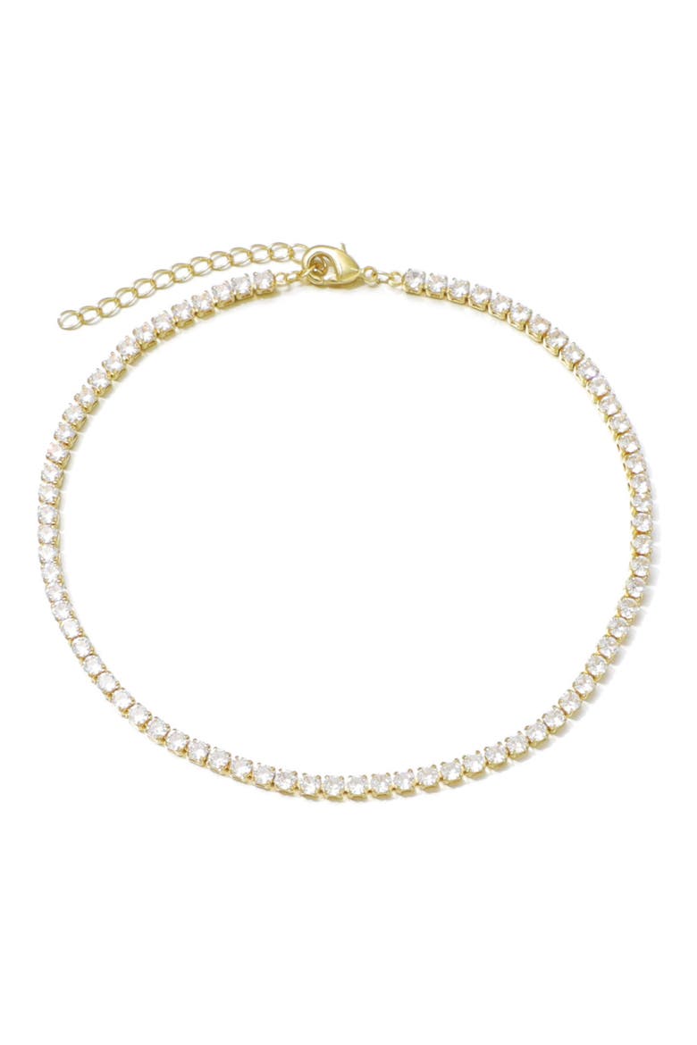 Tennis Anklet, Main, color, GOLD