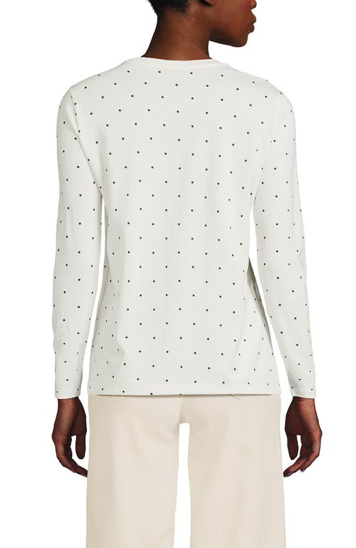 Lands' End Supima Cotton Long Sleeve Crewneck T-shirt In Multi