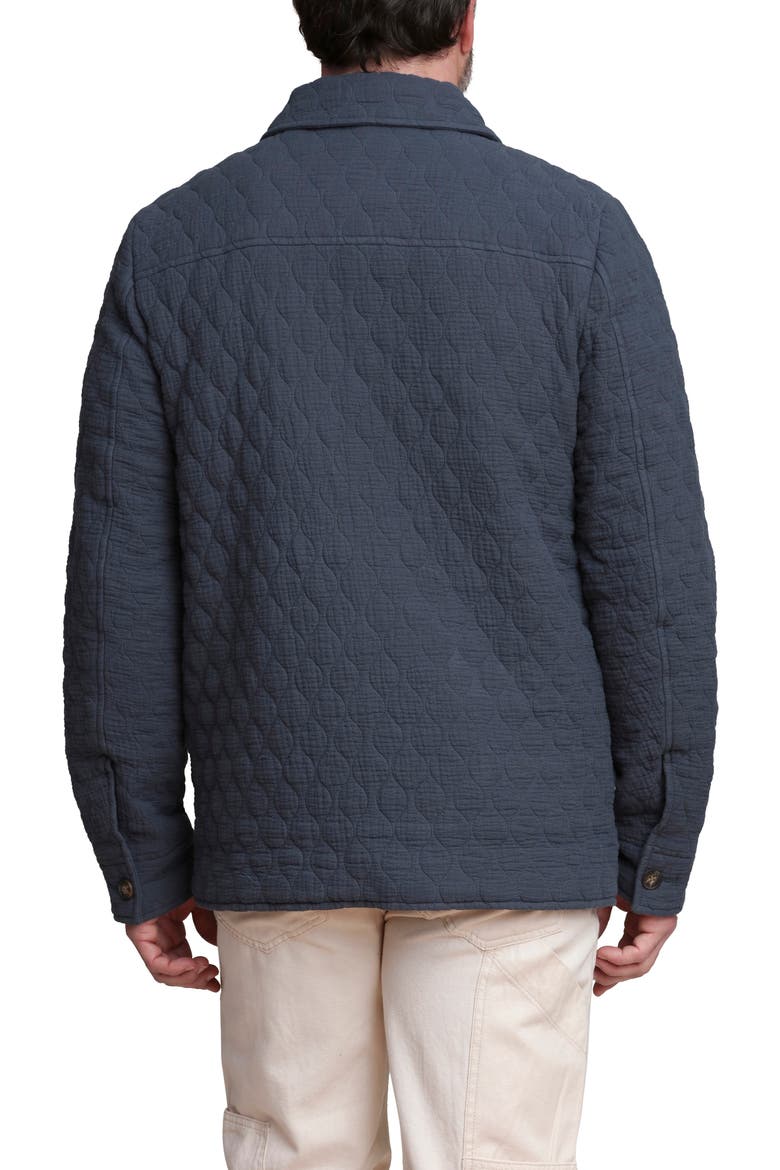 Quilted Shirt Jacket, Alternate, color, STEEL BLUE