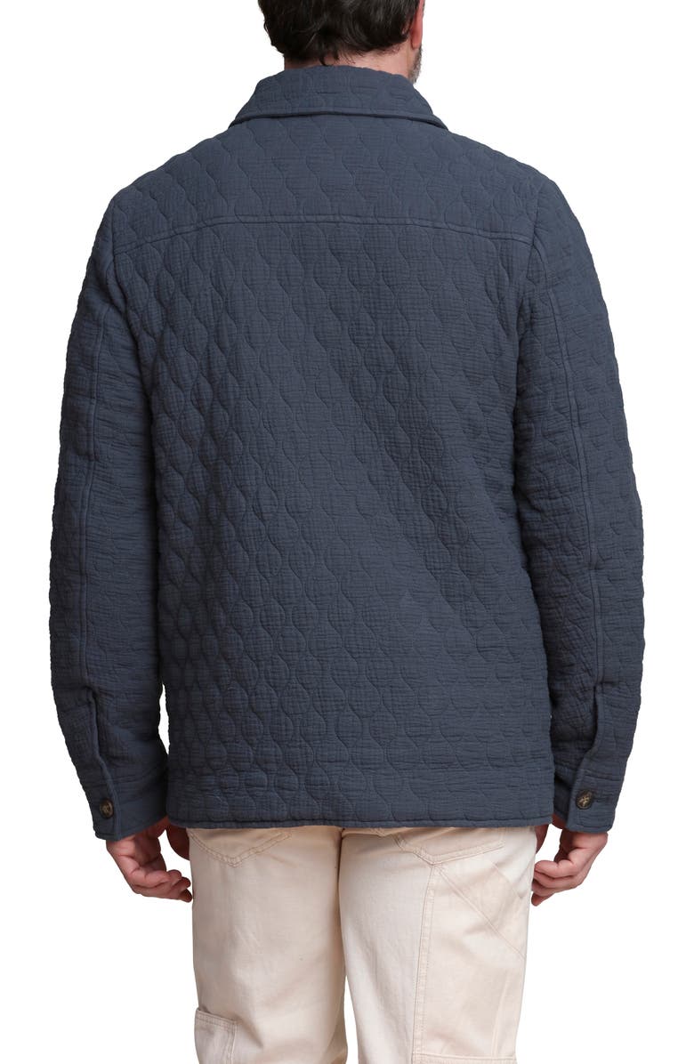 Bagatelle Quilted Shirt Jacket, Alternate, color, Steel Blue
