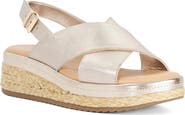 Dune London Kiya Slingback Platform Wedge Sandal