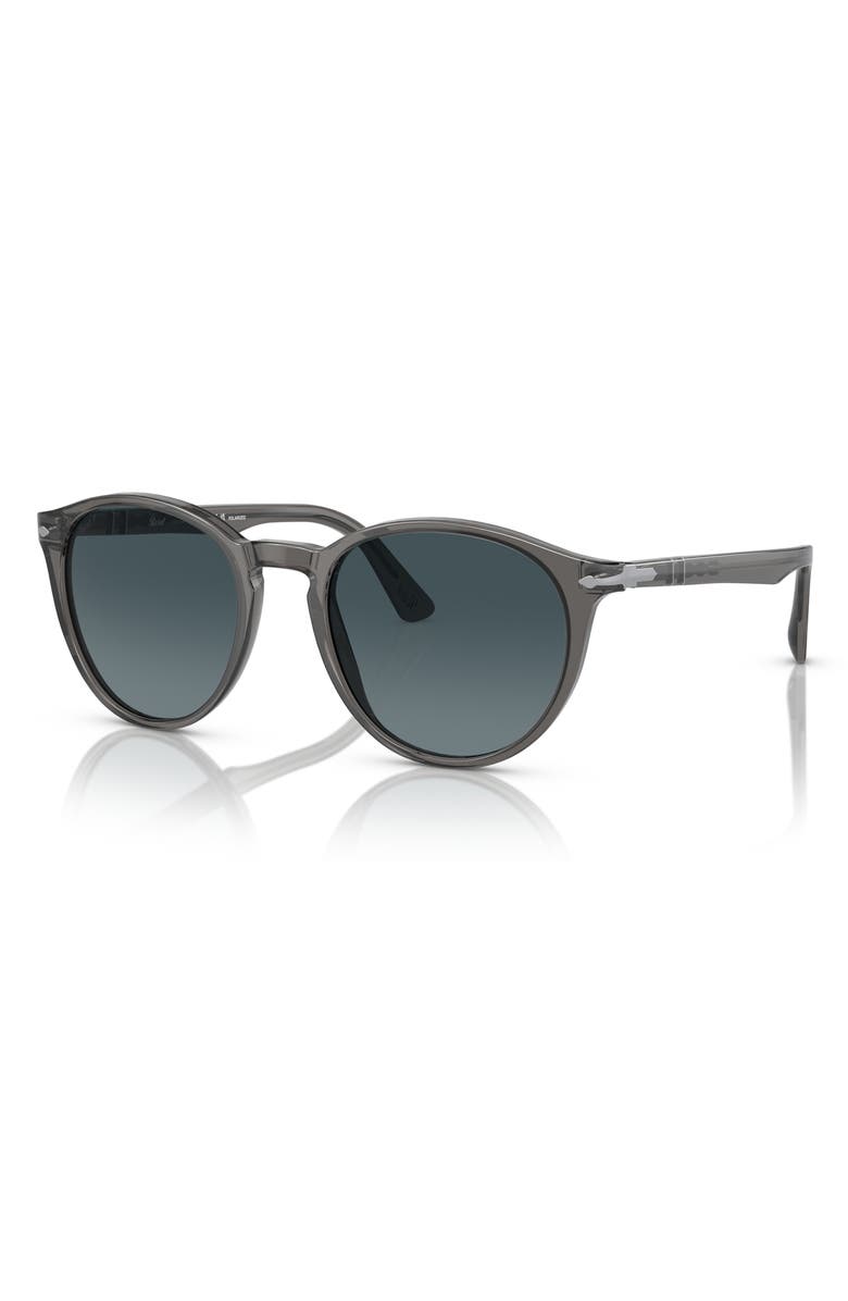 Persol 52mm Gradient Polarized Phantos Sunglasses, Alternate, color, Transparent Grey
