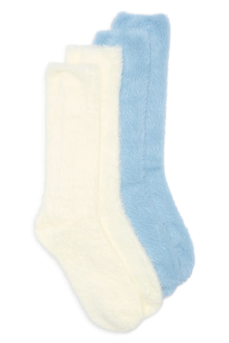Cloud Heaven 2-Pack Crew Socks, Main, color, ARCTIC BREEZE