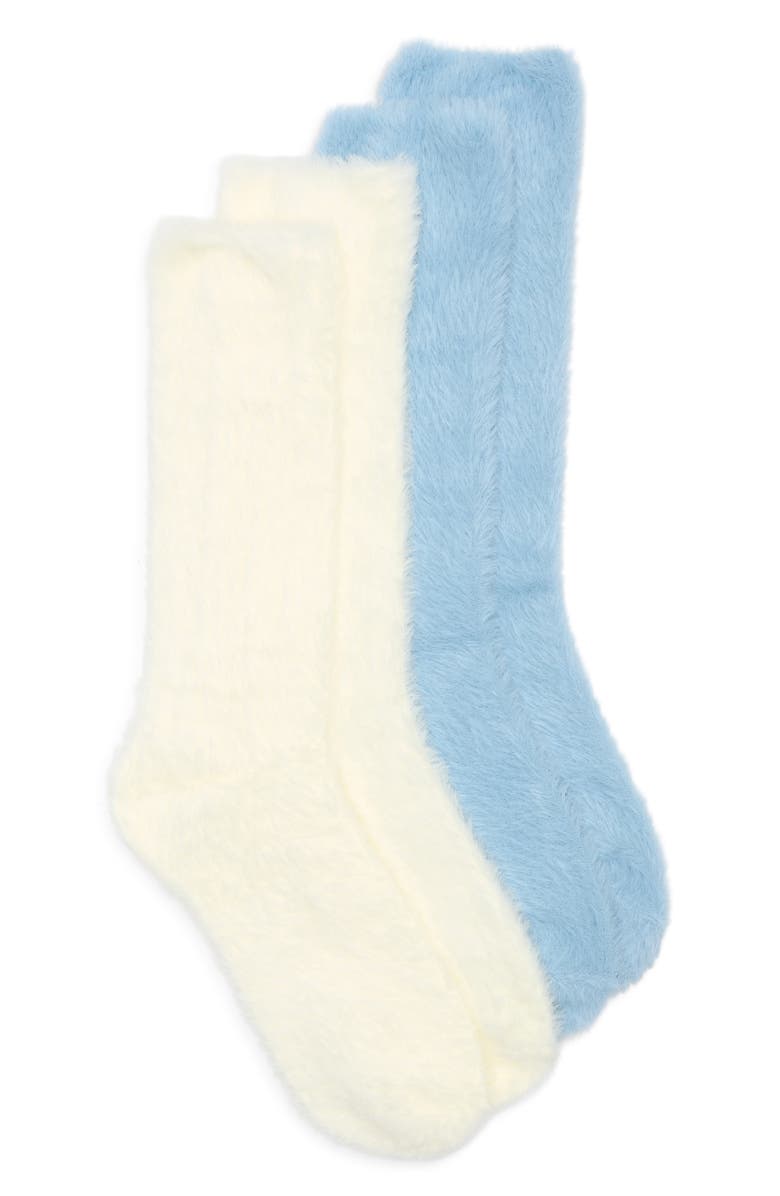 Honeydew Cloud Heaven 2-Pack Crew Socks, Main, color, Arctic Breeze