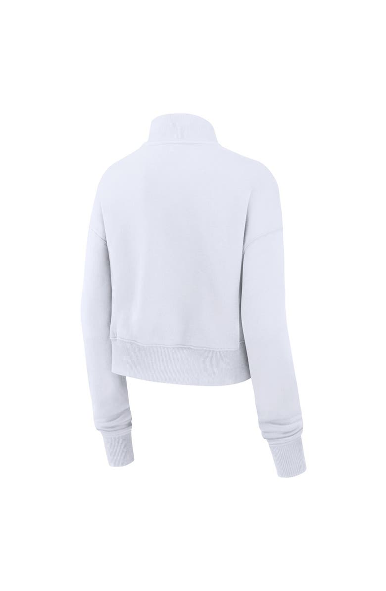 Nike Women's Nike White North Carolina Tar Heels Legacy Elevated Logo Cropped Half-Zip Sweatshirt, Alternate, color, White