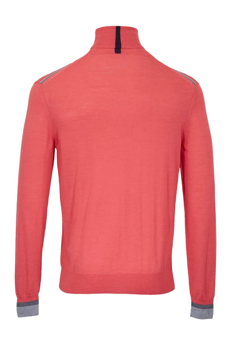 Ronald Merino Wool Turtleneck Sweater, Alternate, color, Rose