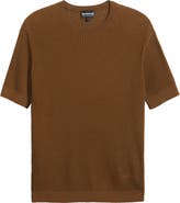 Emporio Armani Chain Link Short Sleeve Sweater