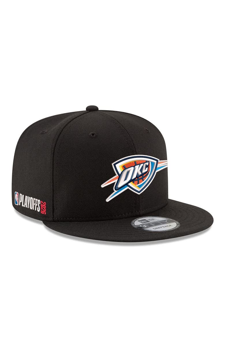 New Era Men's New Era  Black Oklahoma City Thunder 2026 NBA Playoffs 9FIFTY Snapback Hat, Main, color, Black