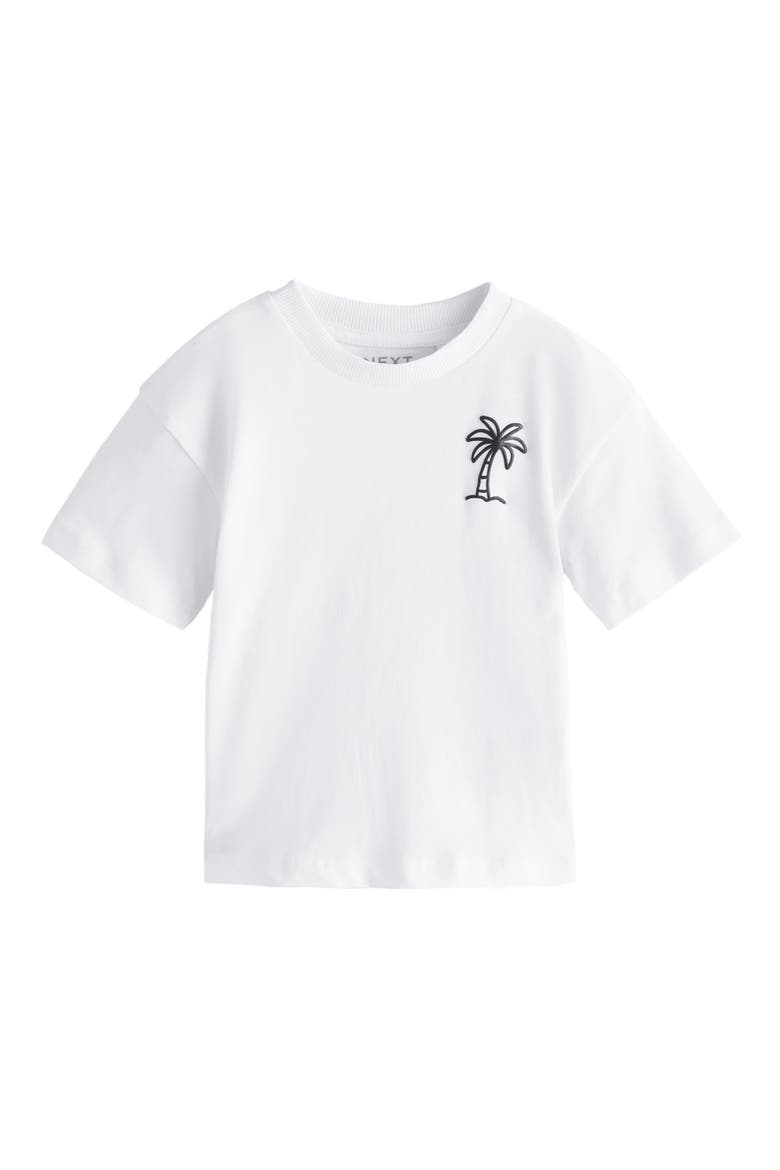 Palm Tree Graphic T-Shirt, Main, color, WHITE