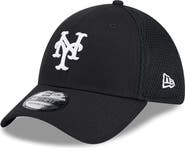 New Era Men's New Era New York Mets Evergreen Black & White Neo 39THIRTY Flex Hat