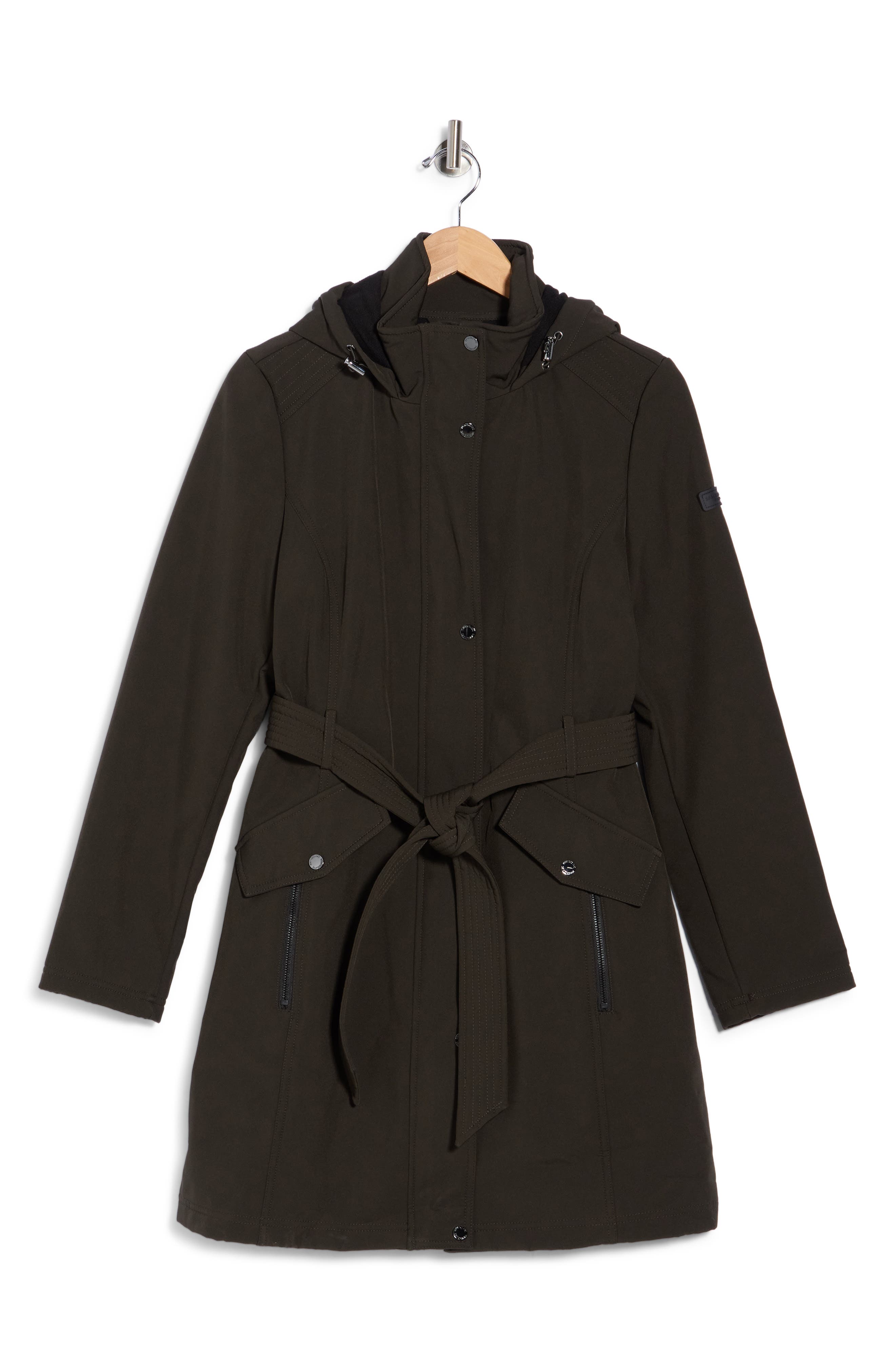 Sam Edelman Belted Hooded Softshell Anorak (Women) | Nordstromrack