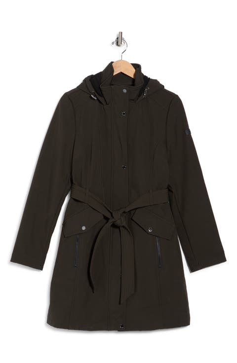 Belted Hooded Softshell Anorak