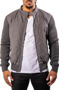 Maceoo Quilted & Knit Bomber Jacket