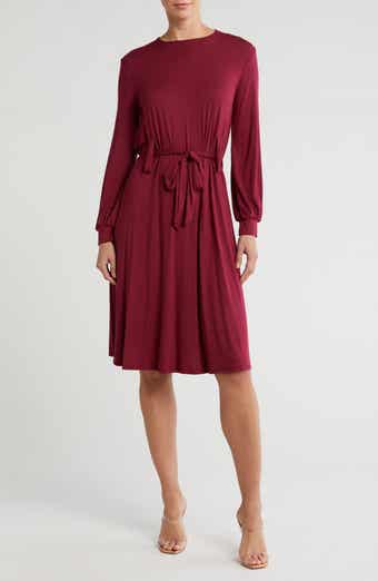 GO COUTURE Long Sleeve A-Line Dress
