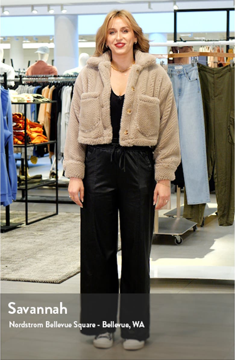 Faux Fur Crop Jacket, sales video thumbnail