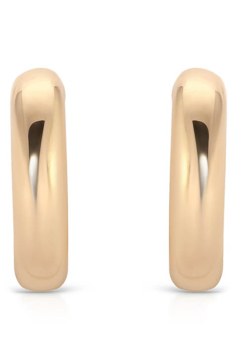 Small Thick Classic Hoop Earrings