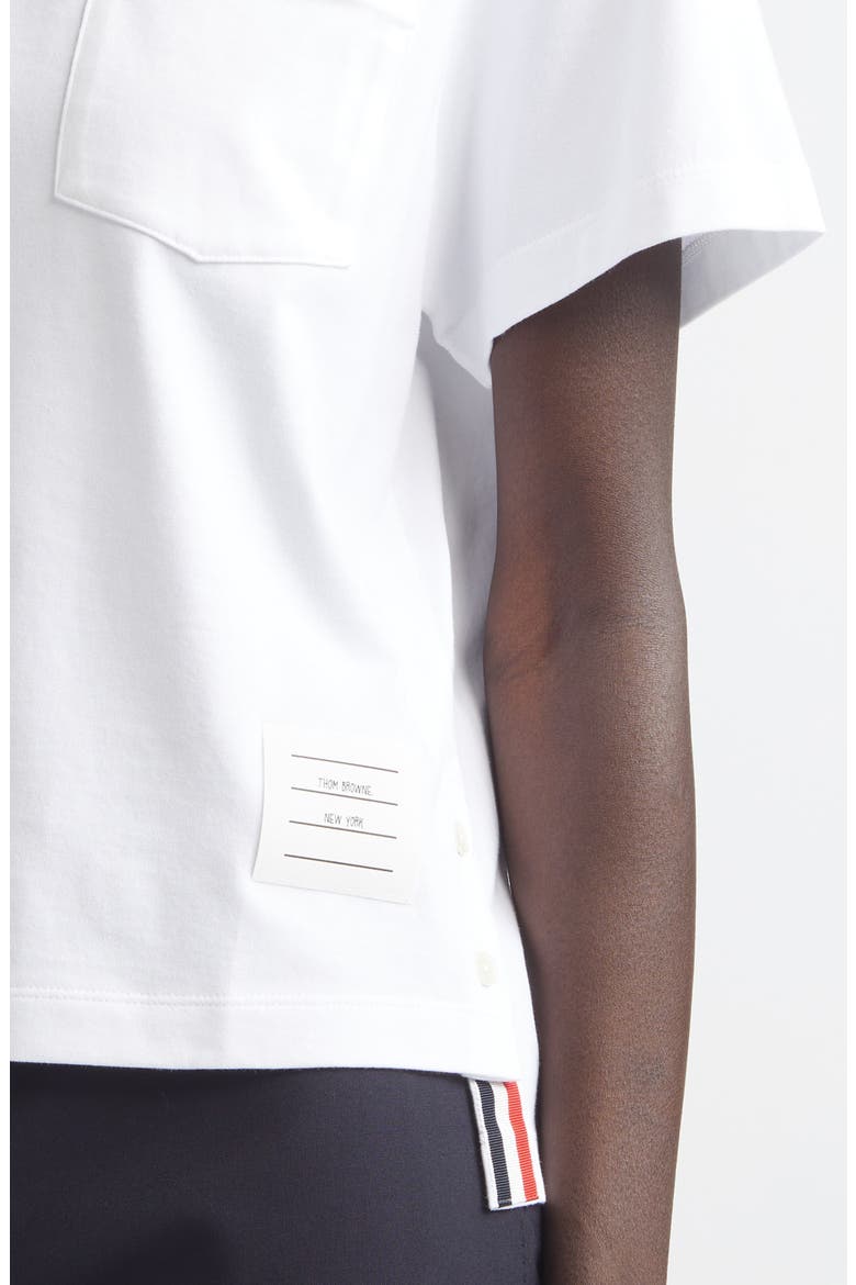 Medium Weight Cotton Jersey Boxy Pocket Tee, Alternate, color, WHITE