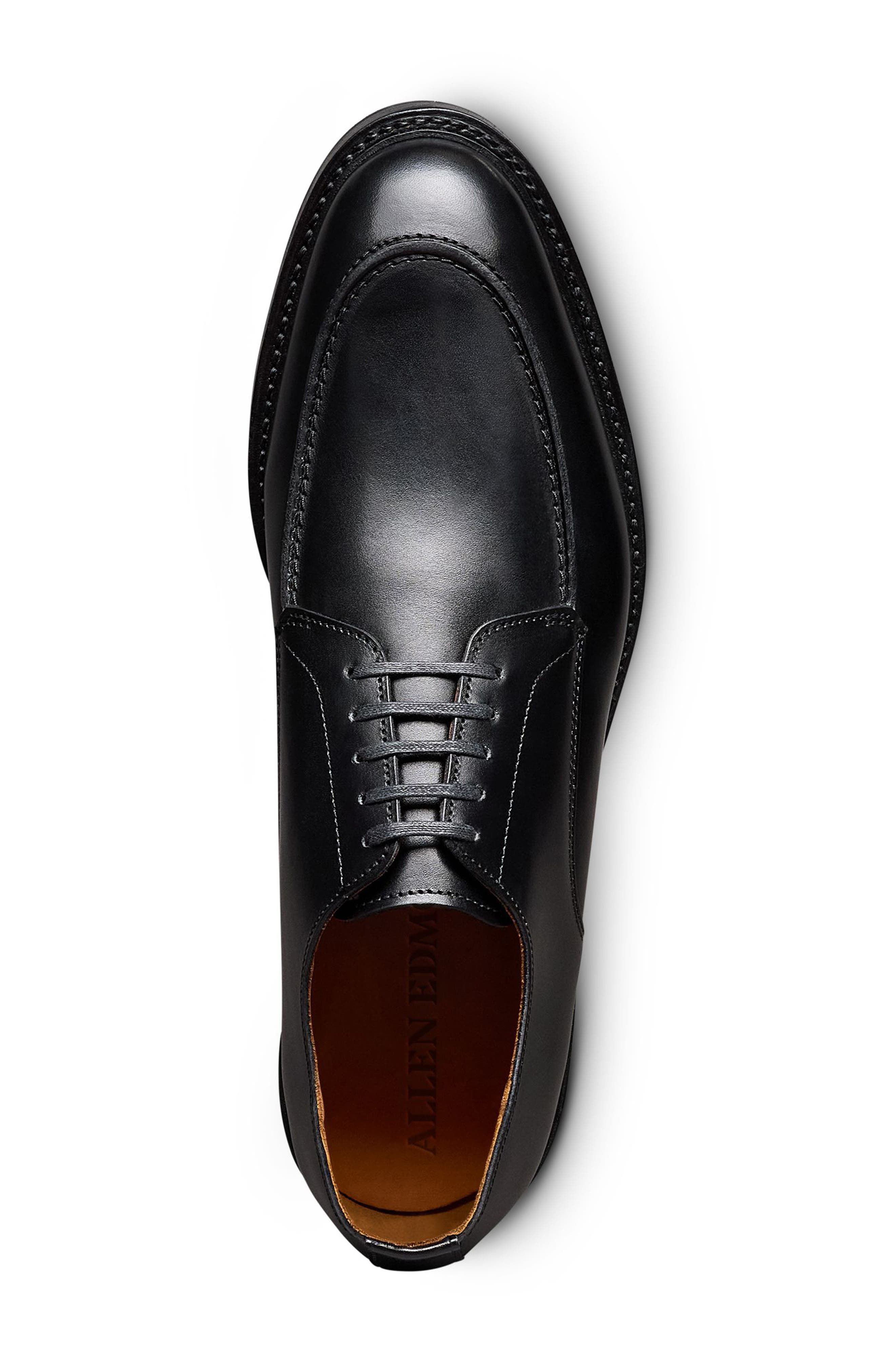 Allen Edmonds Rivington Moc Toe Derby, Alternate, color, Black