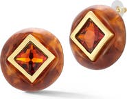 SPHERA MILANO Cubic Zirconia Statement Stud Earrings