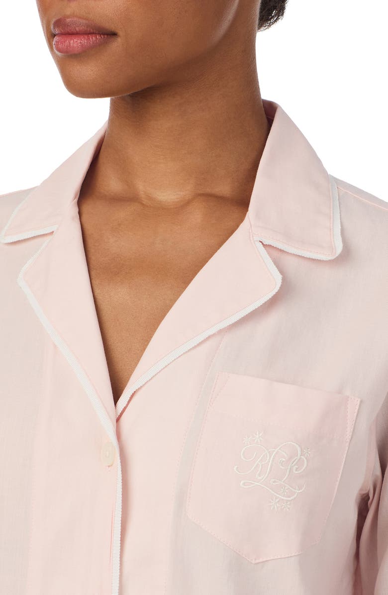 Lauren Ralph Lauren Cotton Pajamas, Alternate, color, Blush