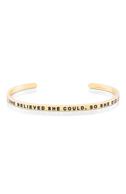 She Believed She Could, So She Did bracelet