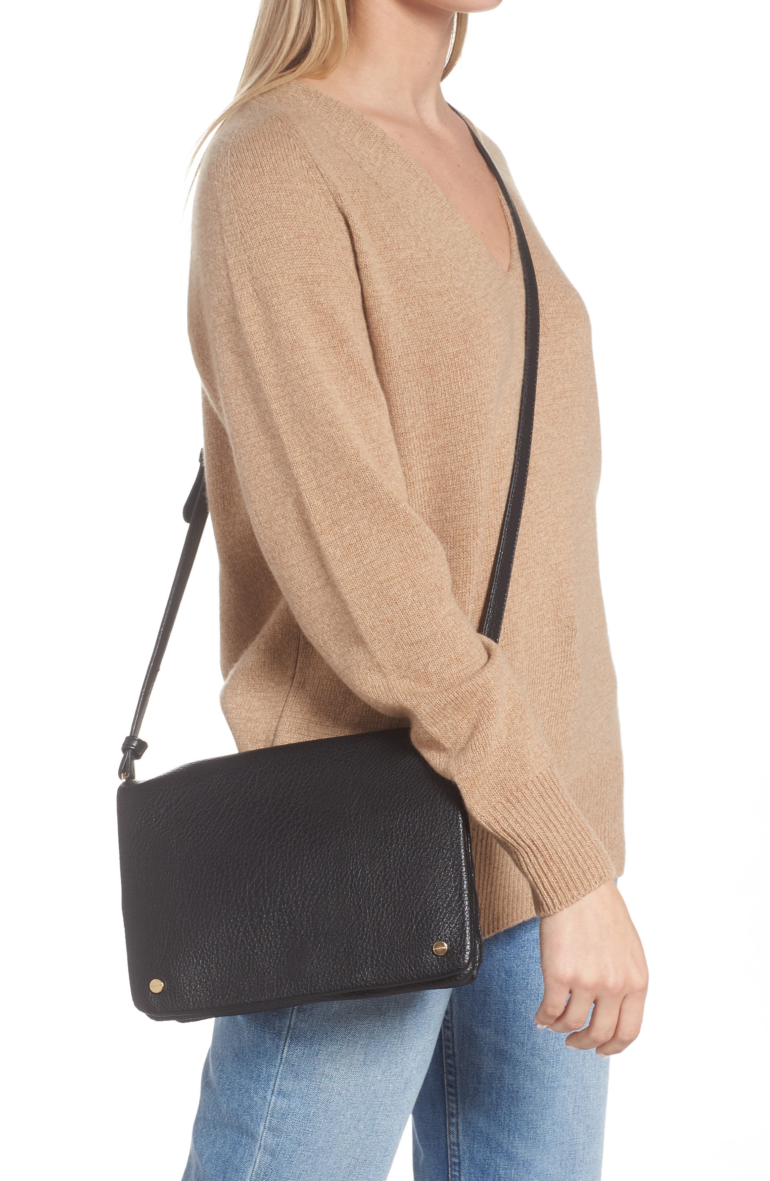 Street Level Medium Faux Leather Crossbody Bag, Alternate, color, 