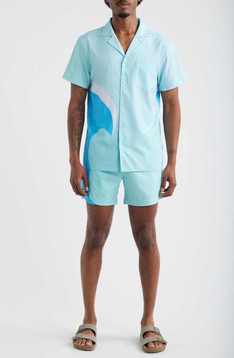 MAVRANS '90s Wave Weekend Camp Shirt, Alternate, color, 