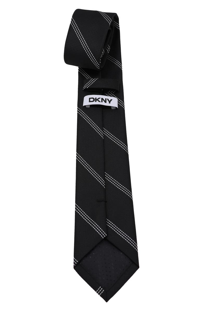 DKNY Stitch Stripe Tie, Alternate, color, 