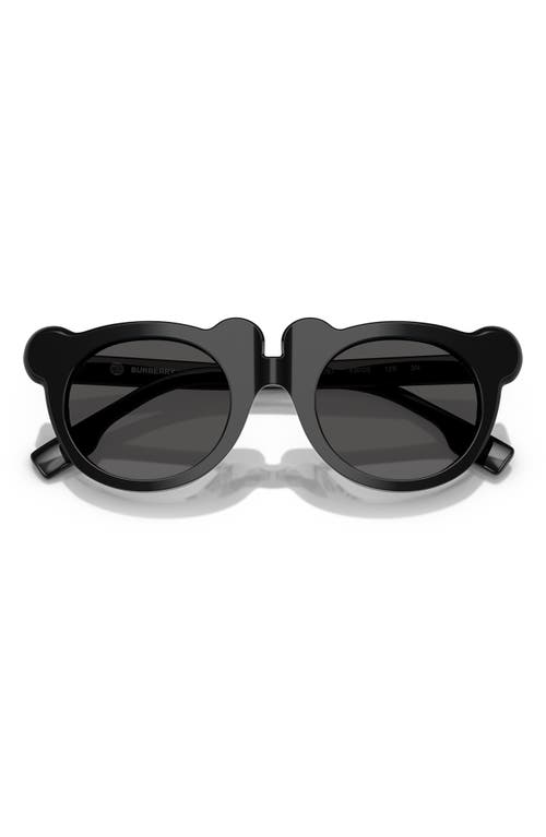 Burberry Kids' 43mm Irregular Sunglasses In Black