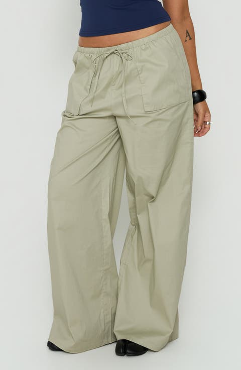 Toren Mid Rise Wide Leg Pants