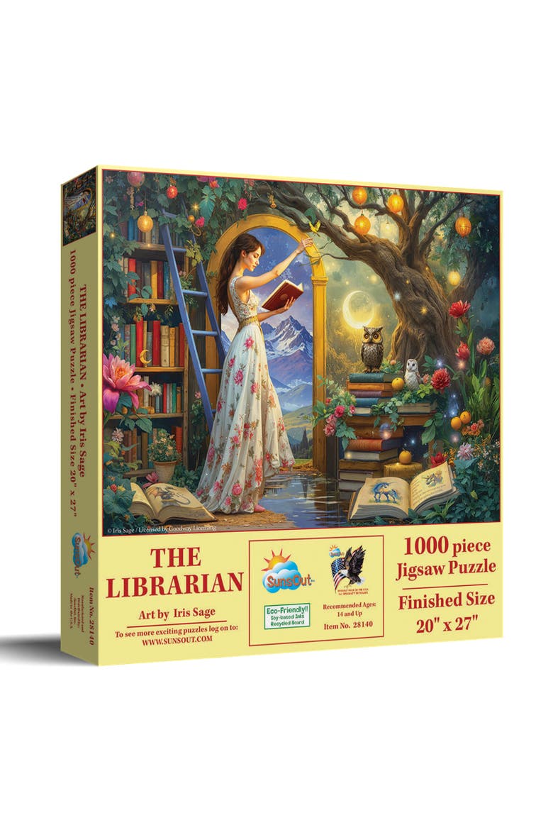 The Librarian 1000 piece Jigsaw Puzzle for Adults, Main, color, Multicolor