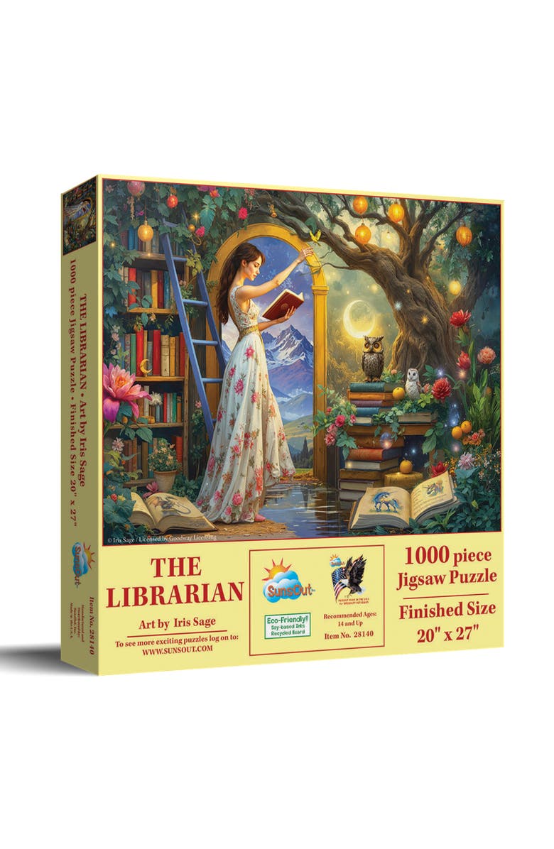 Sunsout The Librarian 1000 piece Jigsaw Puzzle for Adults, Main, color, Multicolor