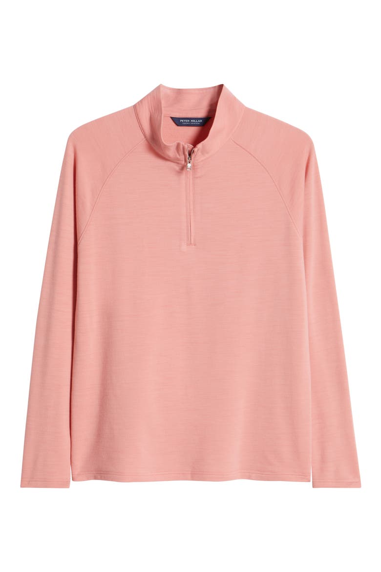 Crown Crafted Excursionist Flex Quarter Zip Pullover, Alternate, color, PINK CREPE