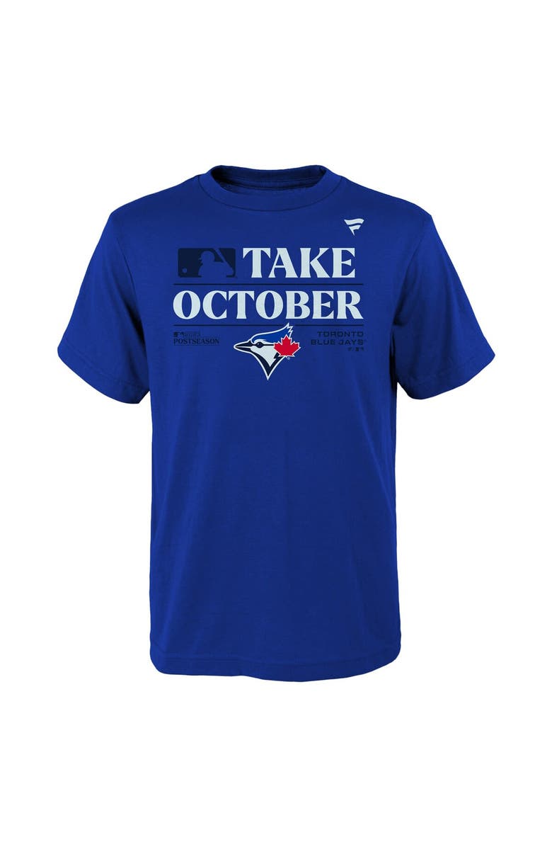 FANATICS Youth Fanatics Branded  Royal Toronto Blue Jays 2023 Postseason Locker Room T-Shirt, Alternate, color, 
