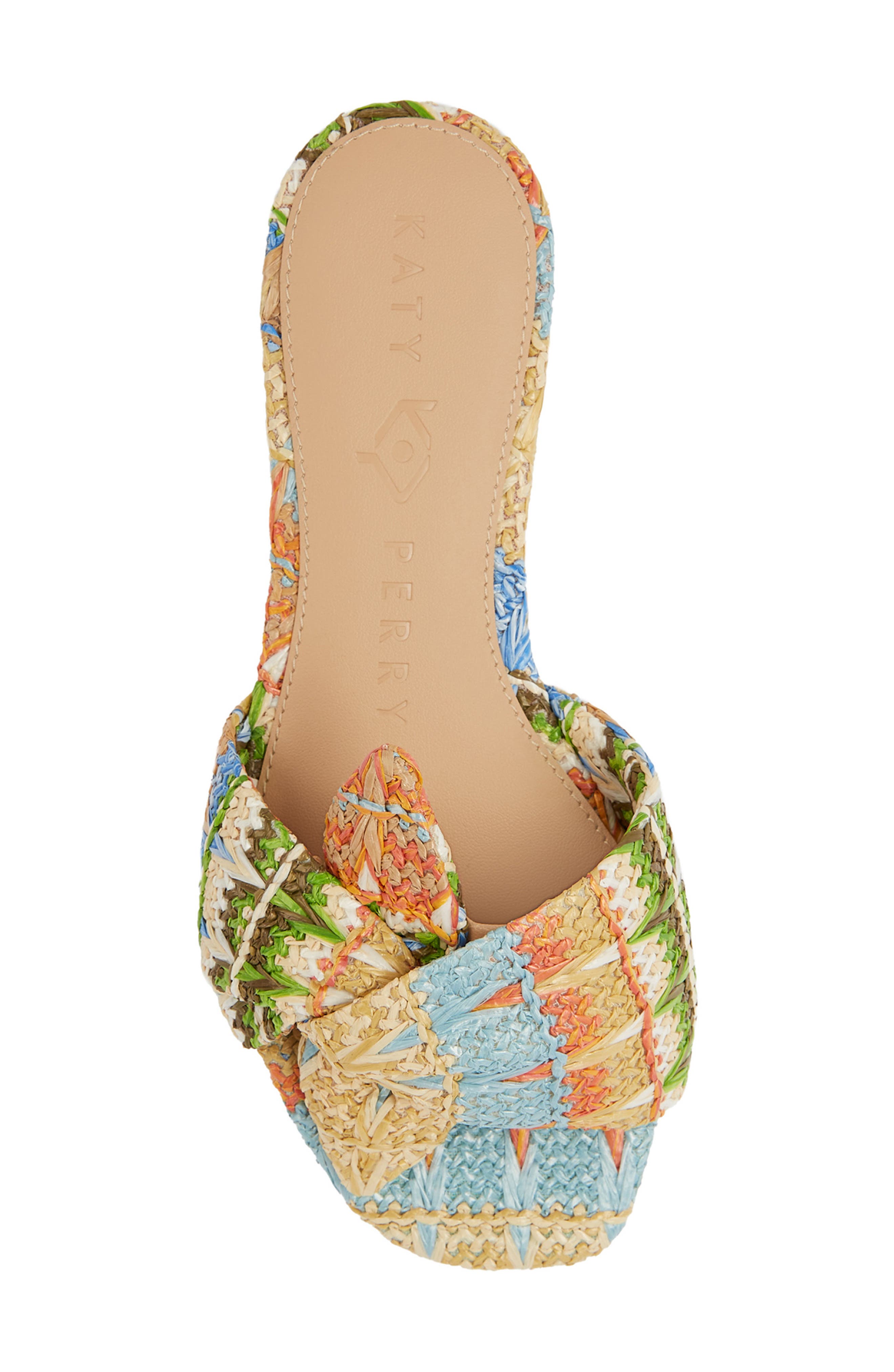 The Halie Bow Flip Flop, Alternate, color, NATURAL MULTI