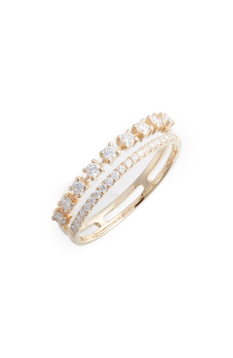 Dana Rebecca Designs Ava Bea Diamond Stacking Ring, Main, color, 