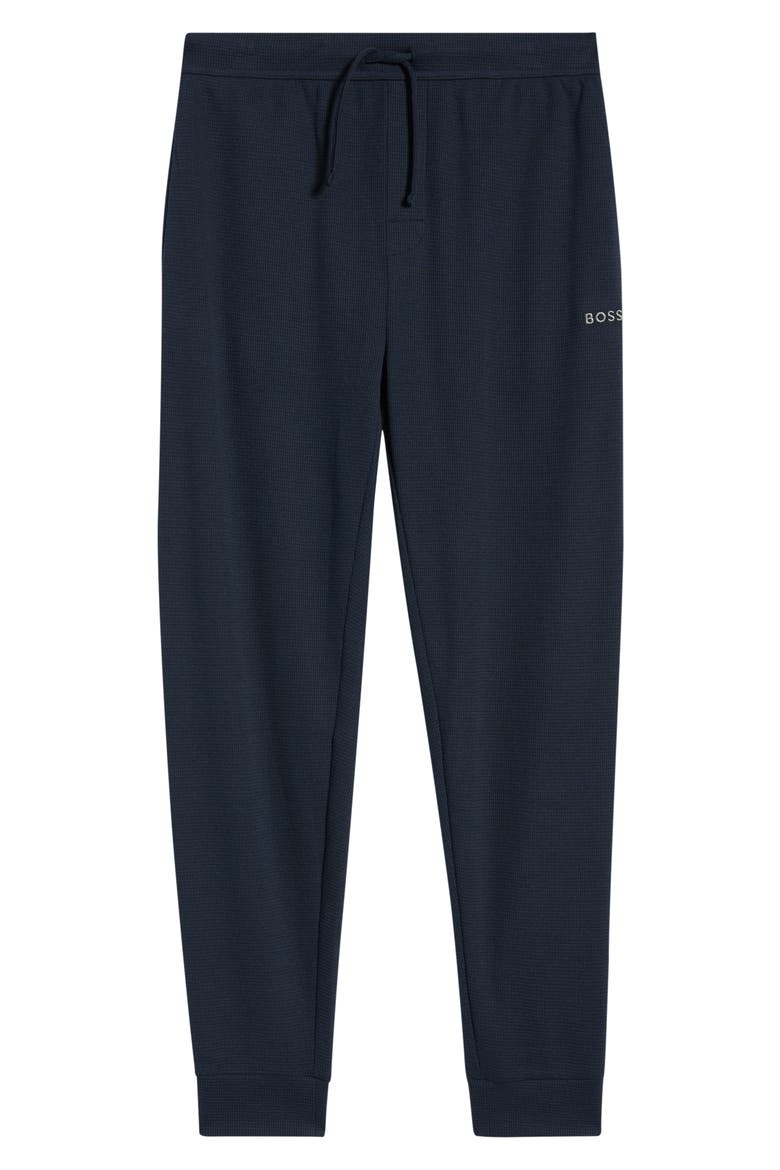Waffle Knit Joggers, Main, color, DARK BLUE