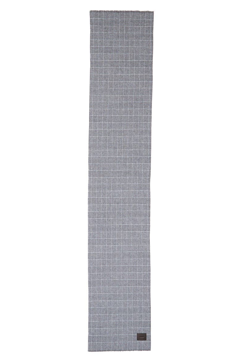 Double Face Wool & Cashmere Scarf, Alternate, color, 020GRY