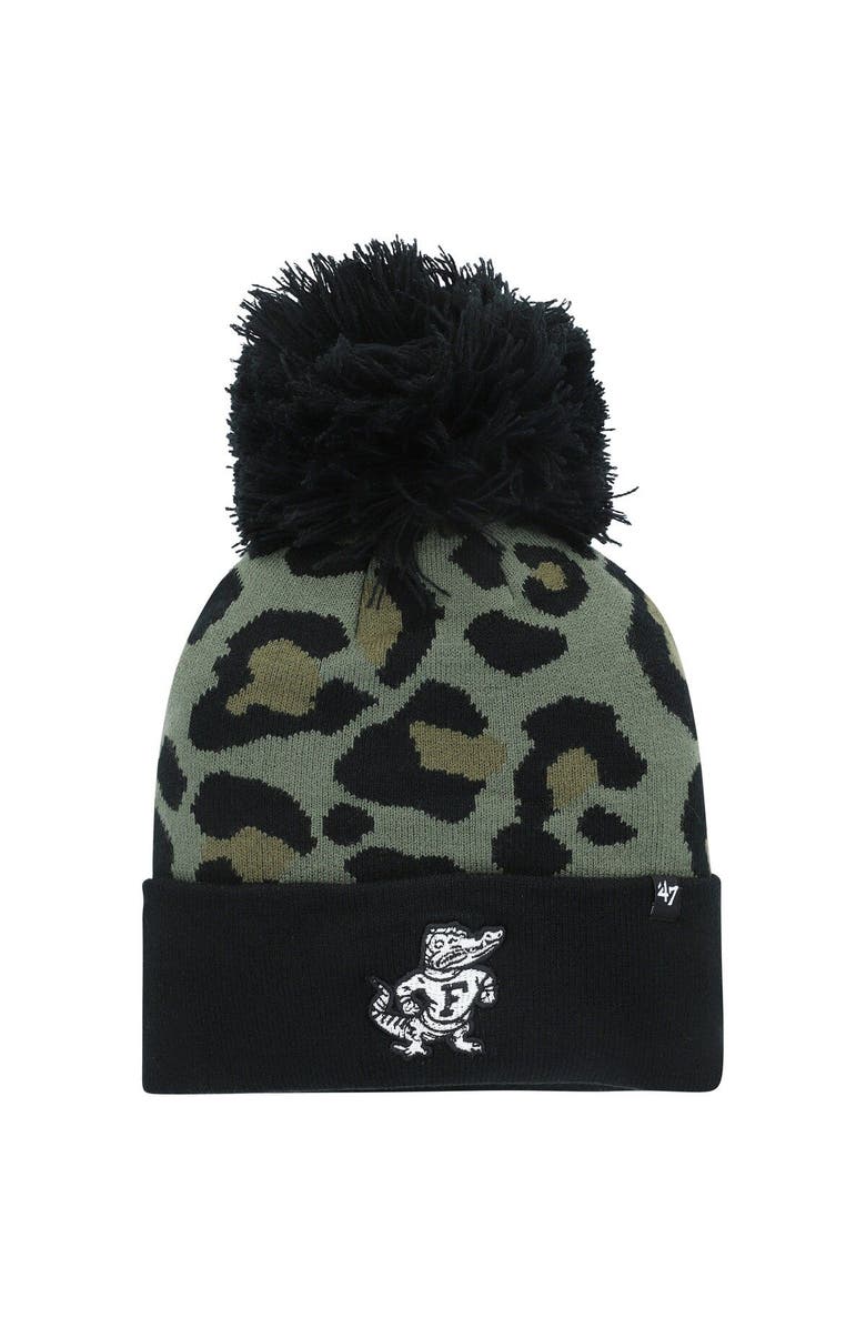 '47 Women's '47 Hunter Green Florida Gators Bagheera Cuffed Knit Hat with Pom, Main, color, Green