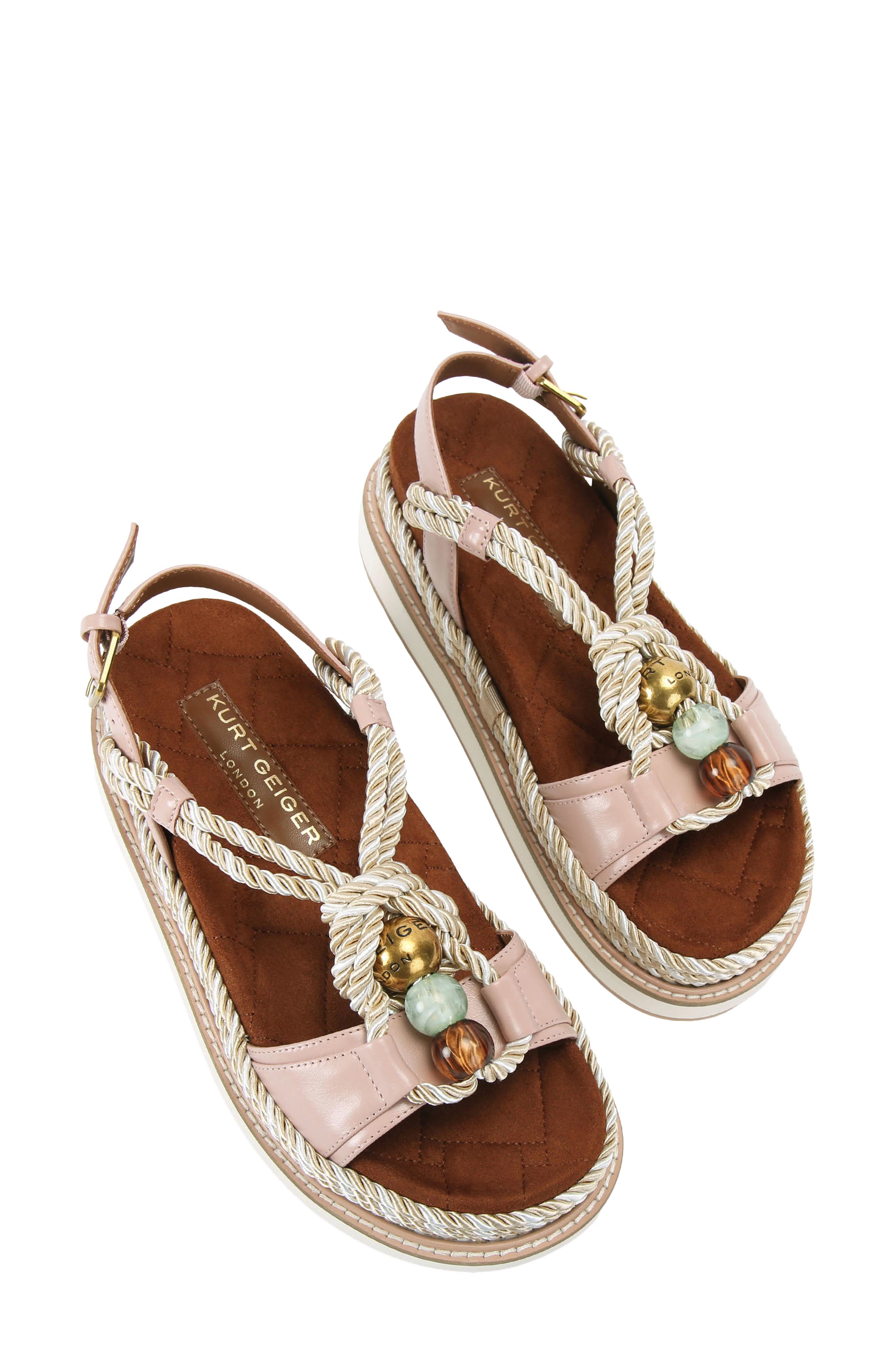 Kurt Geiger London Orson Rope Slingback Platform Sandal, Alternate, color, 