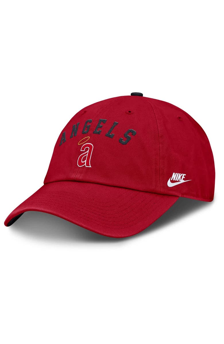 Nike Men's Nike  Red California Angels Cooperstown Collection Club Adjustable Hat, Main, color, Red