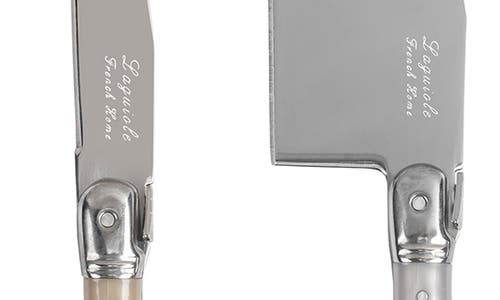 French Home 3-piece Faux Mother-of-pearl Assorted Cheese Knives In Silver Multi