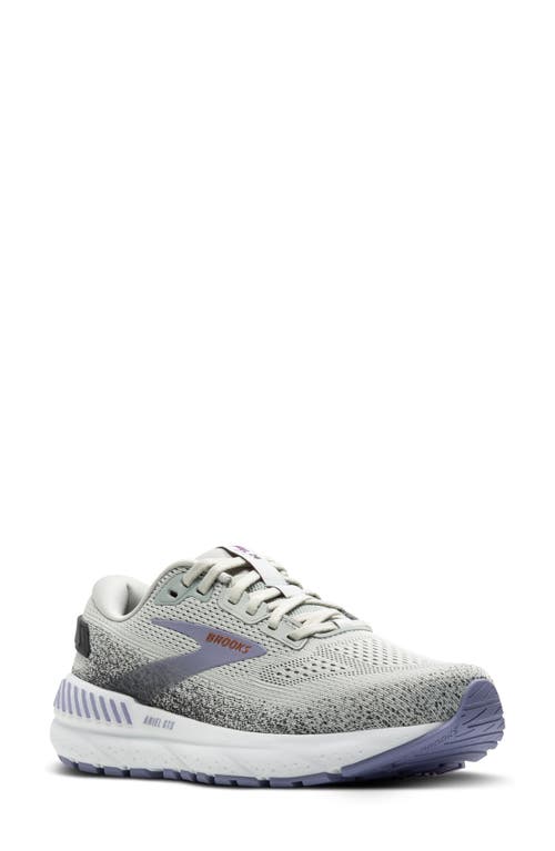 Brooks Ariel GTS 24 Running Shoe in Mercury/ebony/sweet Lavender 