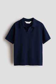 H&M Fine-knit cotton polo shirt