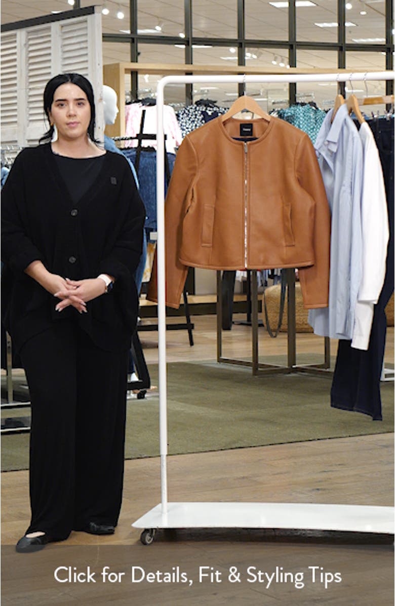 Crop Leather Jacket, sales video thumbnail