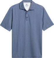 Johnston & Murphy XC4® + Cool Degree™ Mini Martini Print Performance Golf Polo
