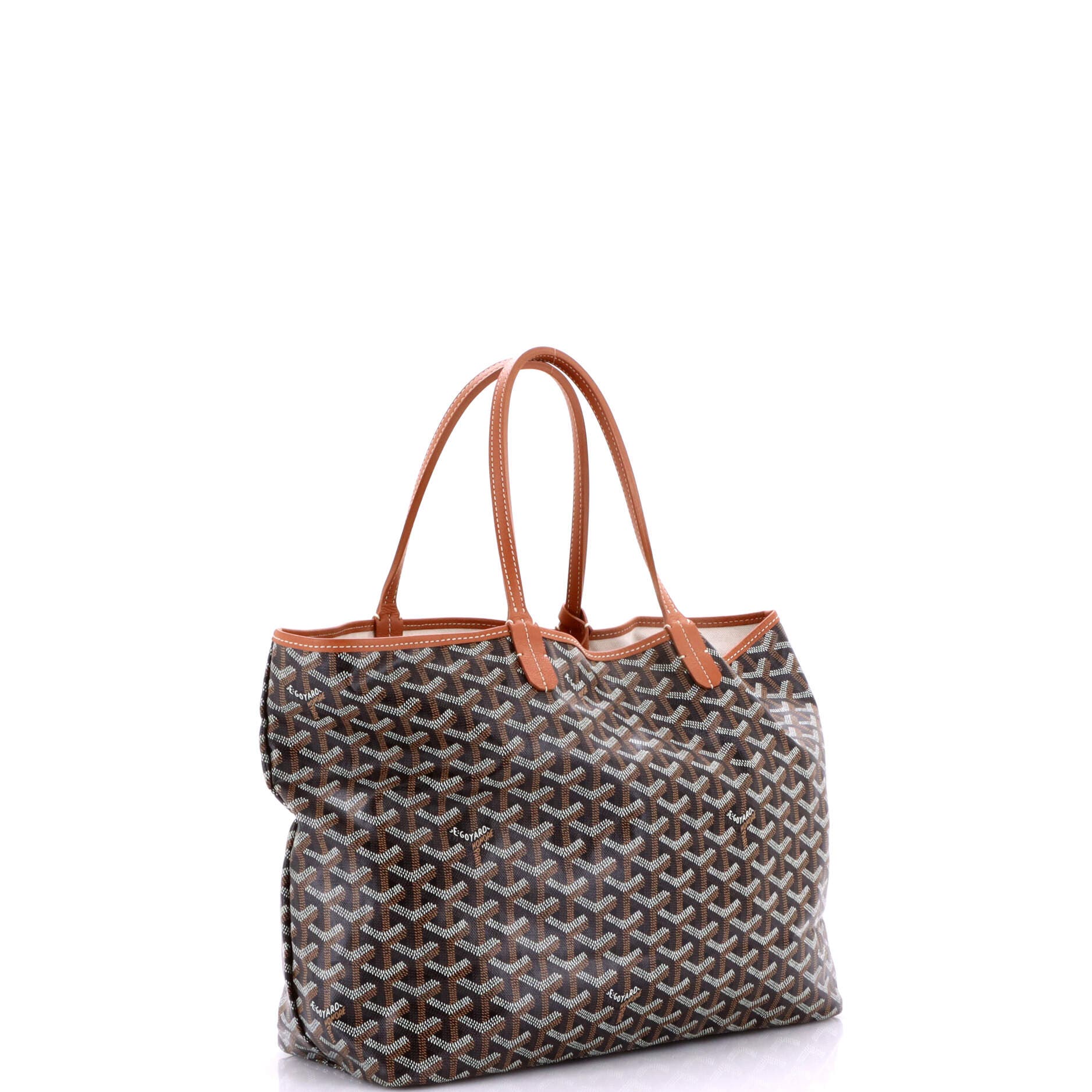 Pre-Owned Goyard Saint Louis Tote Coated Canvas PM, Alternate, color, Brown