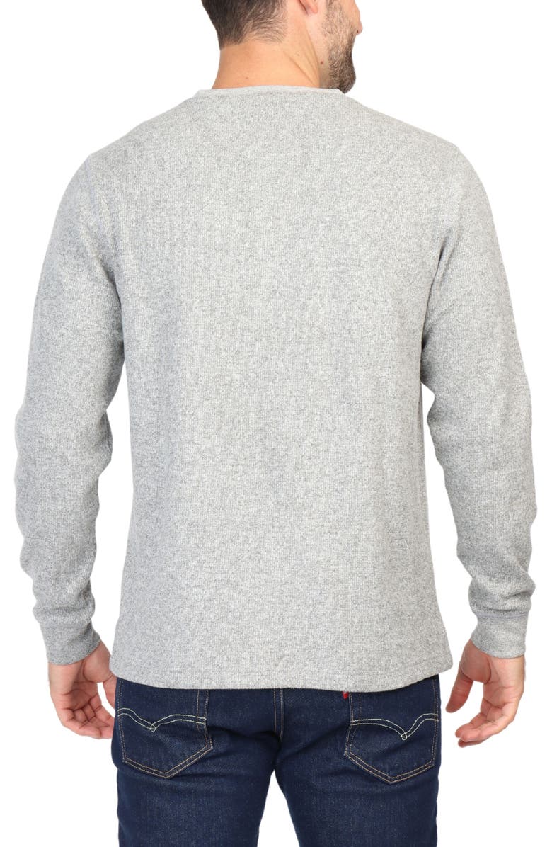 TailorByrd Cozy Knit Henley, Alternate, color, Grey Heather