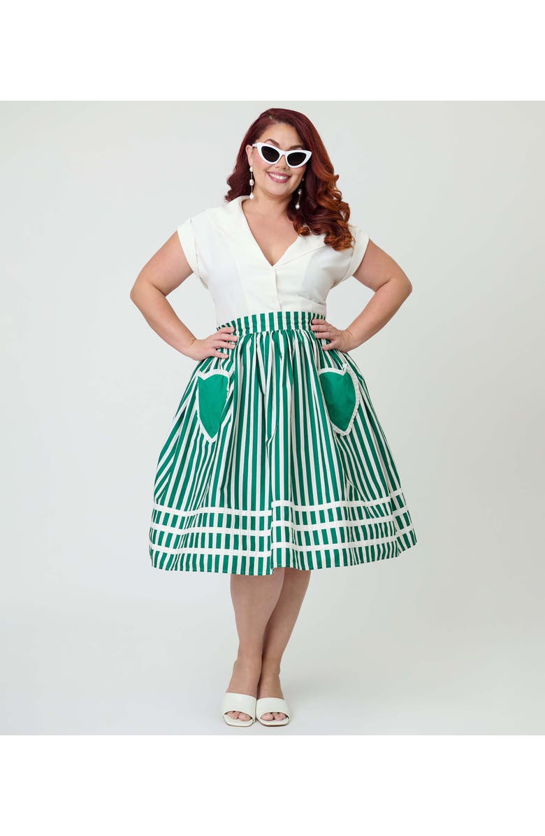 Unique Vintage Plus Size 1960s Twill Sleeveless Blouse, Alternate, color, Solid White