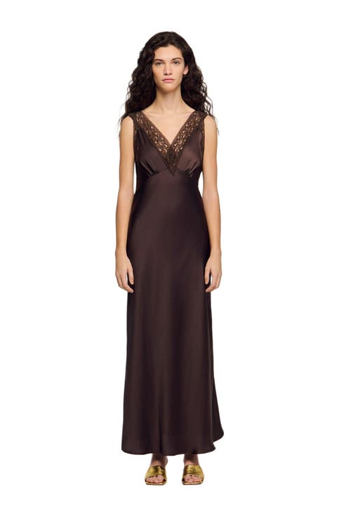 Lace Collar Maxi Dress